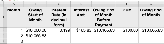 spreadsheet for compound interest
